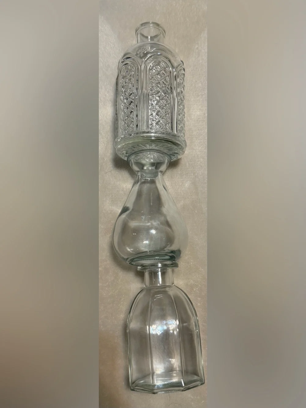 Clear Glass Decorative Bud Vase Trio